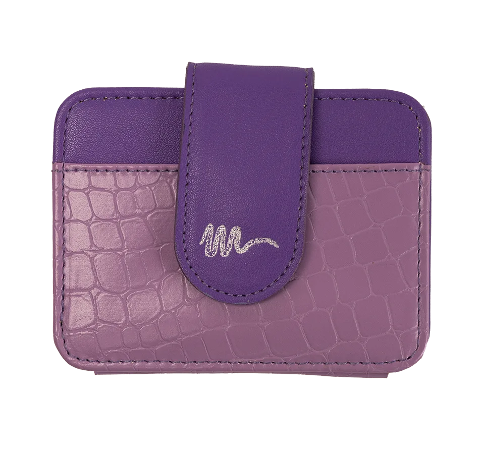 Portatarjetas-iman-morado